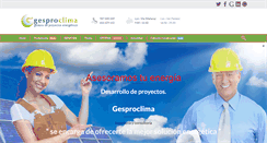Desktop Screenshot of gesproclima.com